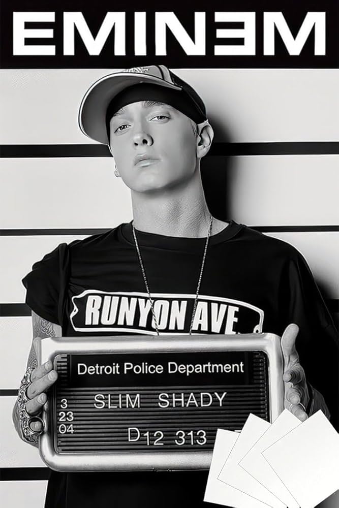 Amazon.com: Eminem - Music/Personality Poster (Mugshot) (Size 24